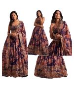 - New Eid Collection Trendy Purple Indian Bollywood Stylish Designer Ready to Wear Lehenga - image 3 | Saree Palace Germany | Bazaa