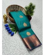 - Semi SIlk Kanchipuram Silk Saree - image 3 | Saree Palace Germany | Bazaa