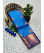 - Semi SIlk Kanchipuram Silk Saree - image 3 | Saree Palace Germany | Bazaa