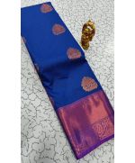 - Semi SIlk Kanchipuram Silk Saree - image 3 | Saree Palace Germany | Bazaa