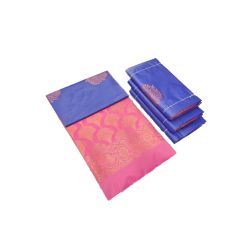 - Pink & Blue Soft Silk Saree - image 3 | Saree Palace Germany | Bazaa