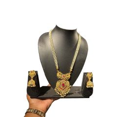 - Long Necklace With Earings - image 3 | Saree Palace Germany | Bazaa