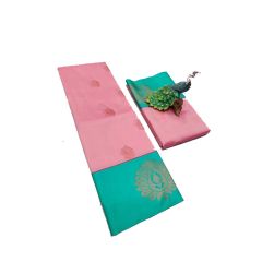 - Rose Soft silk sarees with very rich butta embossed silk sarees - image 3 | Princess Fashion | Bazaa