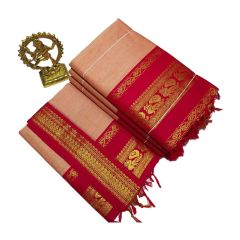 - Cotton saree with red boarder - image 3 | Saree Palace Germany | Bazaa