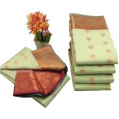 - Pastel green mysore silk saree - image 3 | Saree Palace Germany | Bazaa