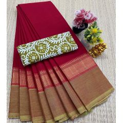 - Chettinad Cotton Sarees fancy design With Blouse - image 3 | Indi Store | Bazaa