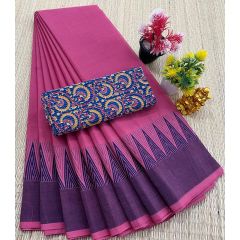 - Chettinad Cotton Sarees fancy design With Blouse - image 3 | Indi Store | Bazaa