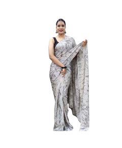 Chiffon printed saree - image 3 | Saree Palace Germany