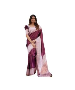 Entrancing Wine Soft Silk Saree - image 3 | Saree Palace Germany