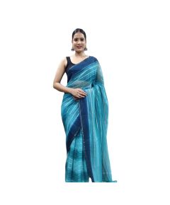 Navy Blue One minute Party Wear Saree - image 3 | Saree Palace Germany