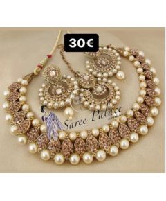 Necklace Set & Earrings Ethnic Women Jewelry - image 3 | Saree Palace Germany