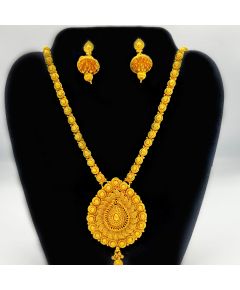 Long golden indian necklace - image 3 | Vastraany