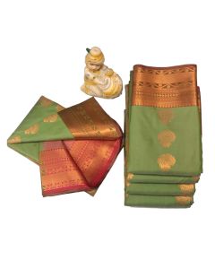 Light green organza saree - image 3 | Saree Palace Germany