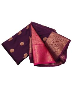 - Wine Soft Pattu Saree - image 3 | Saree Palace Germany | Bazaa