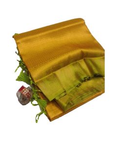 Yellow color kubera pattu saree - image 3 | Saree Palace Germany