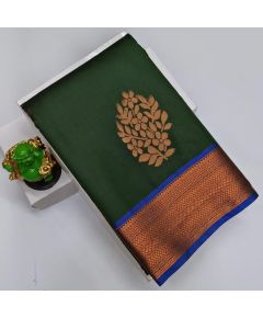 Green Cotton Silk Saree - image 3 | Saree Palace Germany