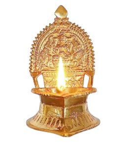 kamatchi amman vilakku | Brass | Medium Size - image 3 | Indi Store