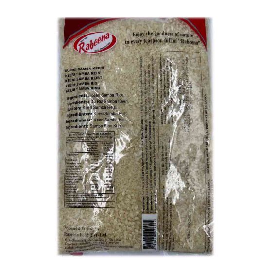 Rabeena Keeri Samba Rice 5Kg - image 5 | Inaivaa