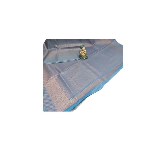 Light Blue Silk Saree - image 5 | Saree Palace Germany