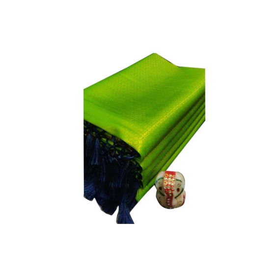 Light Green Soft Silk Saree - image 3 | Saree Palace Germany