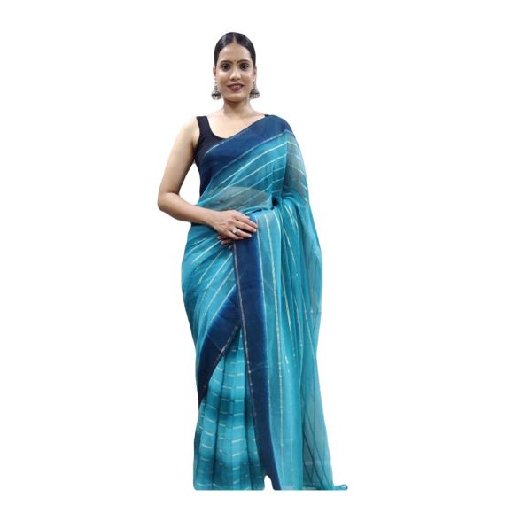 Navy Blue One minute Party Wear Saree - image 3 | Saree Palace Germany