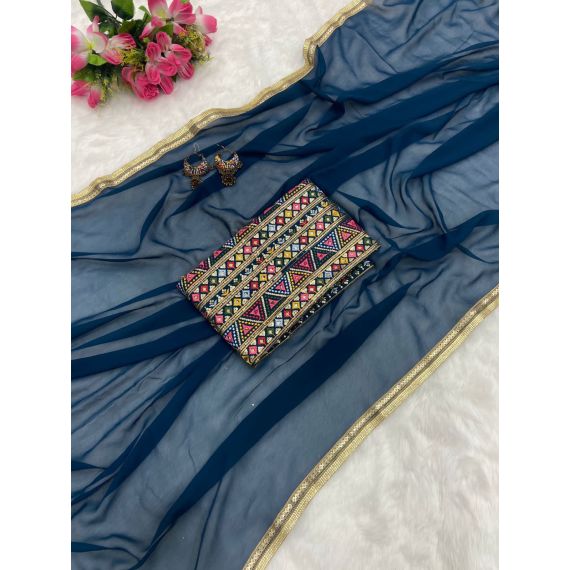 - Party wear saree - image 20 | Saree Palace Germany | Bazaa