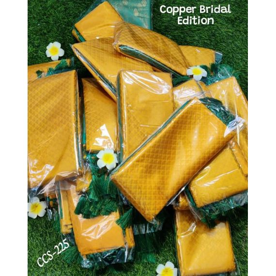 - Yellow green Kubera pattu saree - image 13 | Saree Palace Germany | Bazaa