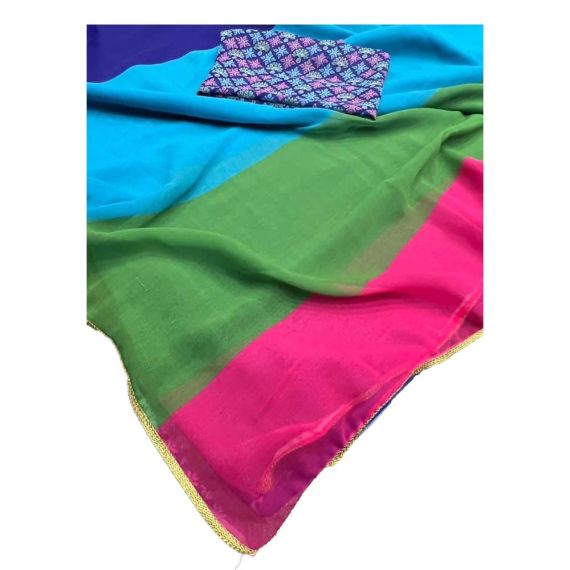 - Alia Bhatt Inspired Multicolor Saree - image 9 | Saree Palace Germany | Bazaa