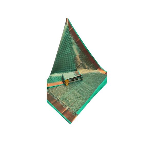 Tissue Banarasi Silk Saree With Big Kanchi Border - image 23 | Saree Palace Germany