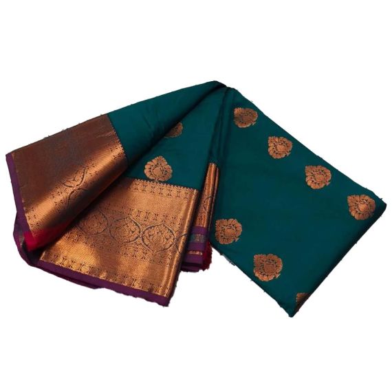 Green Soft Pattu Saree - image 3 | Saree Palace Germany