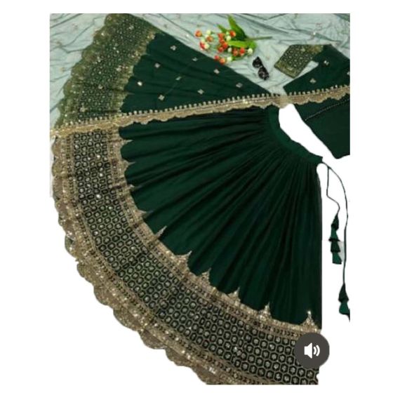 - New Eid Collection Green Lehenga - image 3 | Saree Palace Germany | Bazaa