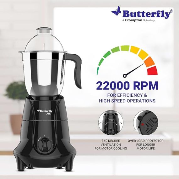 - Butterfly Jet Elite Mixer Grinder, 750W, 4 Jars (Grey) - image 8 | Indi Store | Bazaa