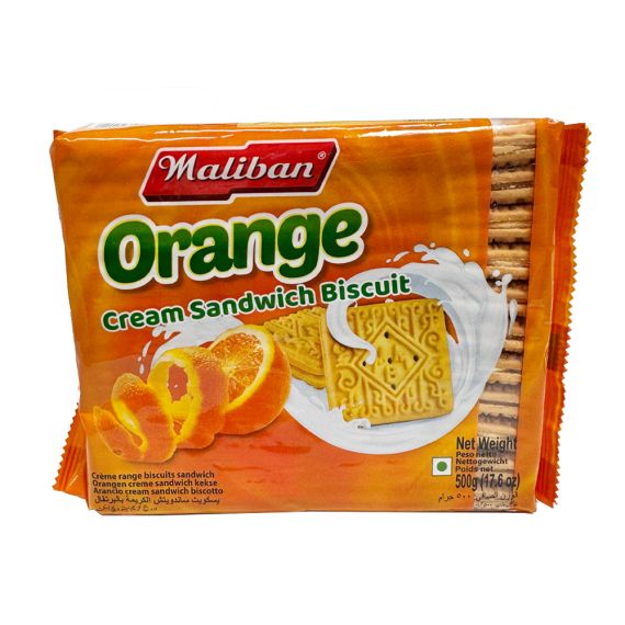 Maliban Orange Cream Sandwich Biscuit 500g - image 1 | Inaivaa