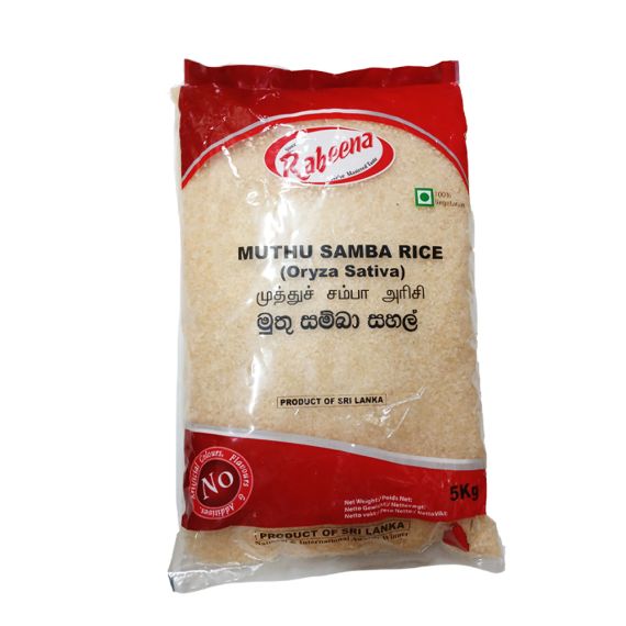 Rabeena Muthu Samba Rice Packet 5Kg - image 1 | Inaivaa